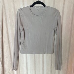RAG & BONE PIMA COTTON LONG SLEEVE BASIC TEE